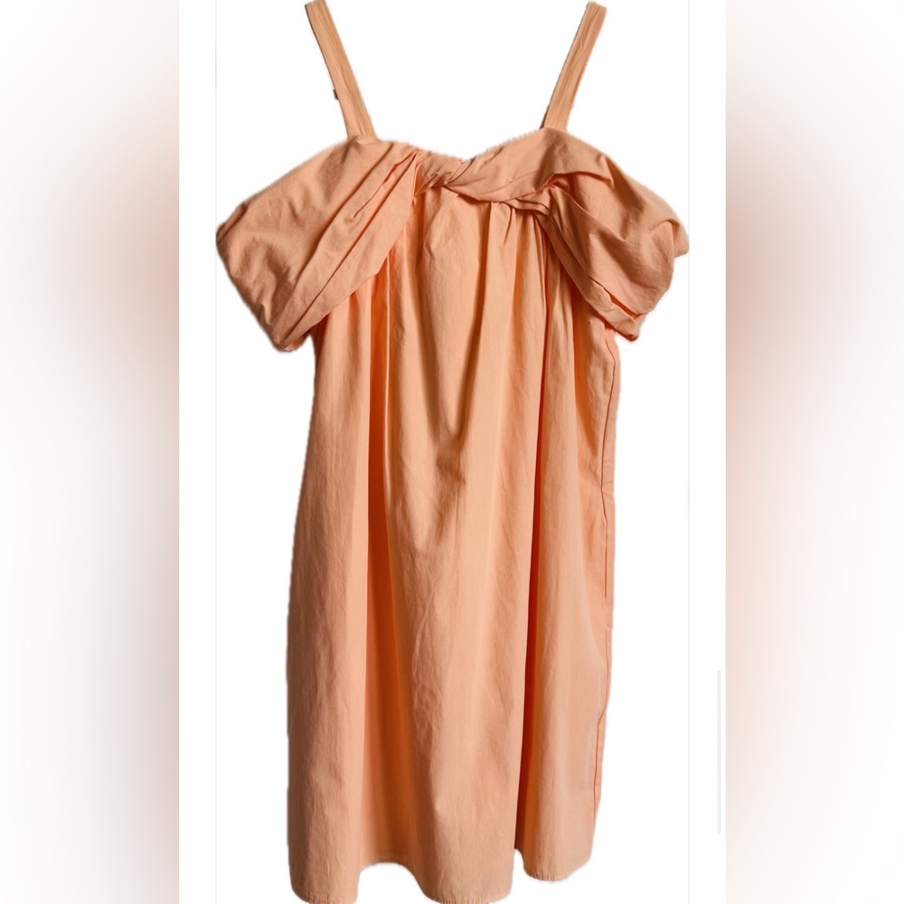 Peach Babydoll bubble Dress